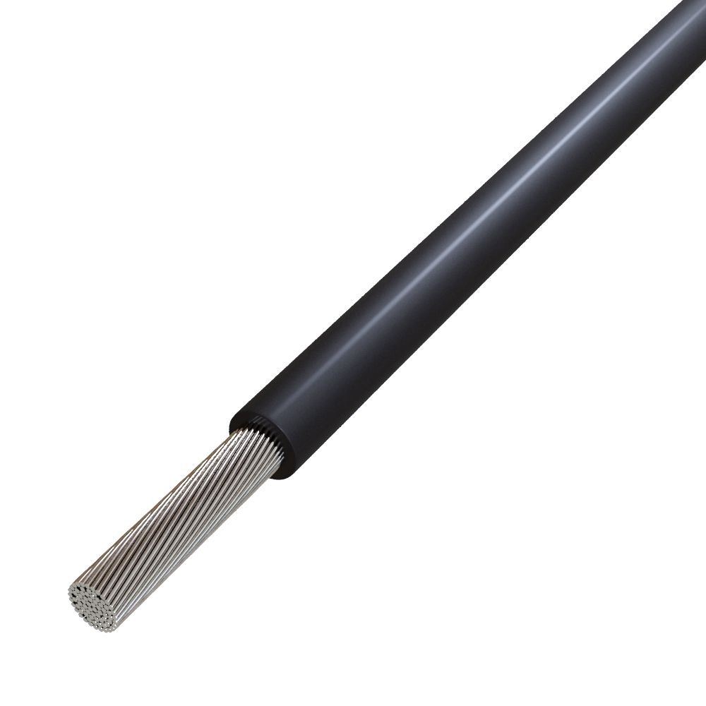 Silikoneinzelader Eca SIF 6 sw TRS Kl.5 = feindrähtig