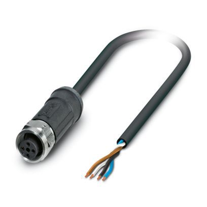 Sensor-Aktorkabel 4p 5m M12 Female ger fr.Ende PE-X hfr