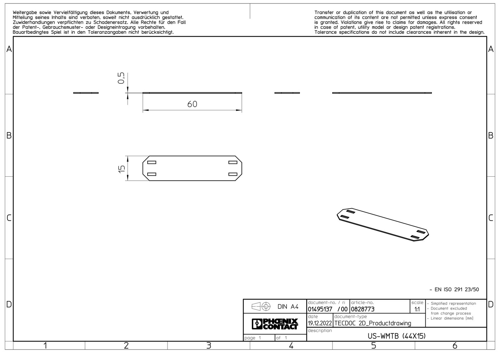 Kabelmarkierung ws Kartenf Ø0-4mm Kst 44x15mm Mit Textfeld aufschieb