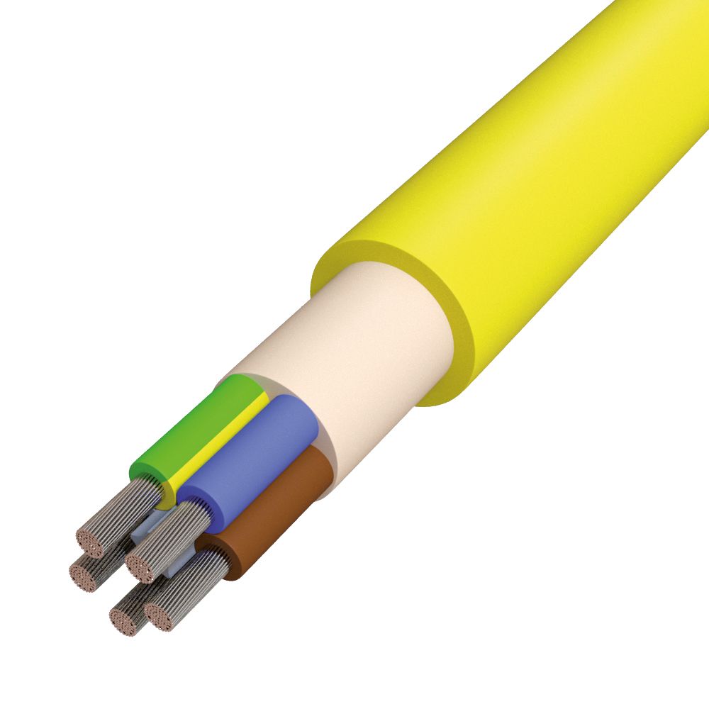 PVC-Steuerleitung Eca Y-JB 5G2,5 ge TRS Ø11,2mm Polyvinylchlorid (PVC) Farbe
