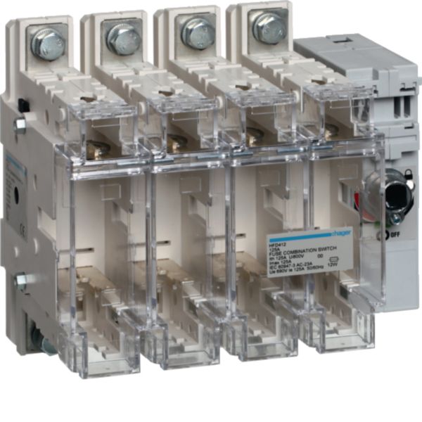 Lasttrenngehäuse NH00 125A 750V IP20 184x126,5x162mm