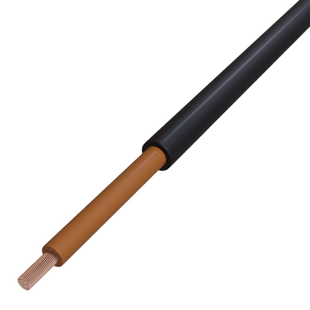 Gummischlauchleitung Eca H07RN-F 1x35 sw TRS Ø15,1mm Farbe -25-80°C