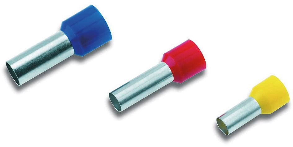 Aderendhülse 0,5qmm 8mm isol PP ws Cu Polypropylen (PP) verzinnt