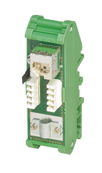 Patchpanel 1Ports Cat5E Hutschiene 90x29x53mm