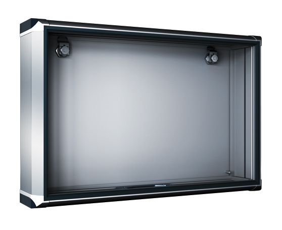 Bediengehäuse ST IP65 Optipanel RAL7035 520x400x100mm pulverbesch