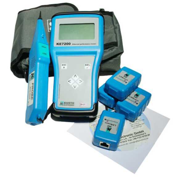 Twisted Pair-Kabeltester LCD/Monitor PC-Schnittst Messwertspeicher