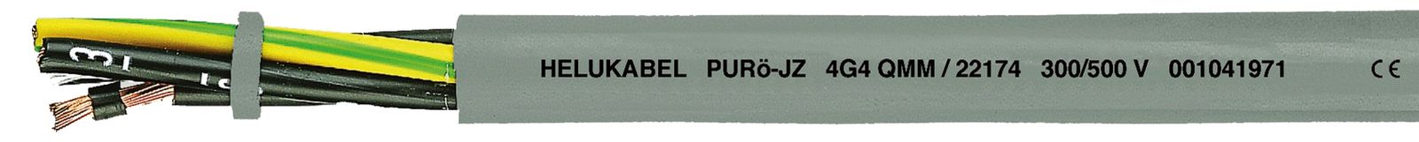 PUR-Steuerleitung Eca PURÖ-JZ 25G0,5 gr TRS Ø12,6mm Polyvinylchlorid (PVC)