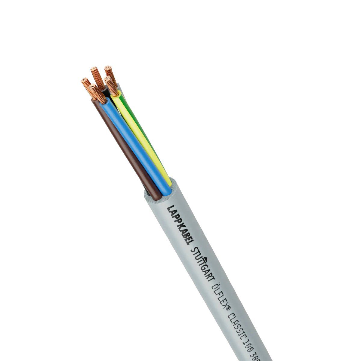 PVC-Steuerleitung Eca ÖLFLEX 5G1 gr TRS Ø7,1mm Polyvinylchlorid (PVC) Farbe