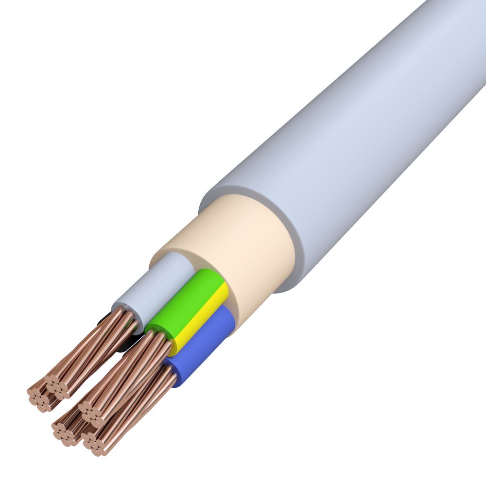 Mantelleitung Eca NYM-J 5x35qmm RM TRS 300/500V gr Cu Ø25,7mm