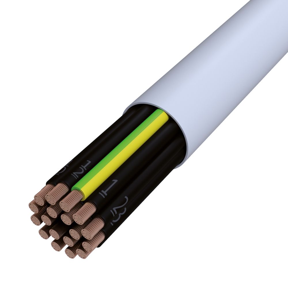 PVC-Steuerleitung Eca Y-JZ 52G0,5 gr TRS Ø17,6mm Polyvinylchlorid (PVC) Ziffer