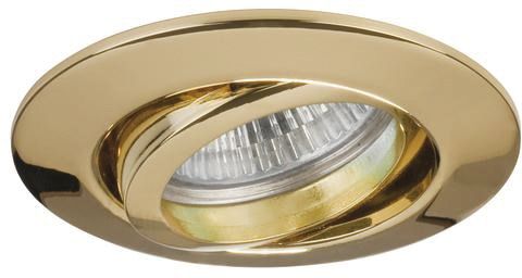 Einbaustrahler 13W Konv GX5,3 go glz Alu IP20 Ø/EB68mm