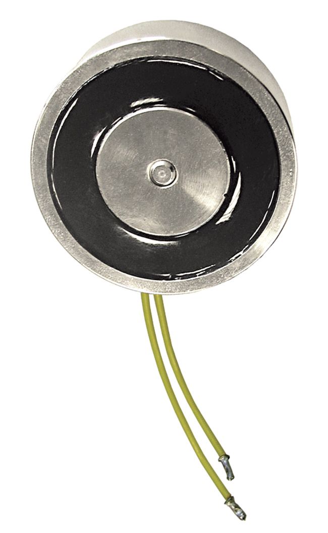 Türhaftmagnet 500N 24V DC Aufb rnd f.Wandmont Geeignet für Bodenmontage