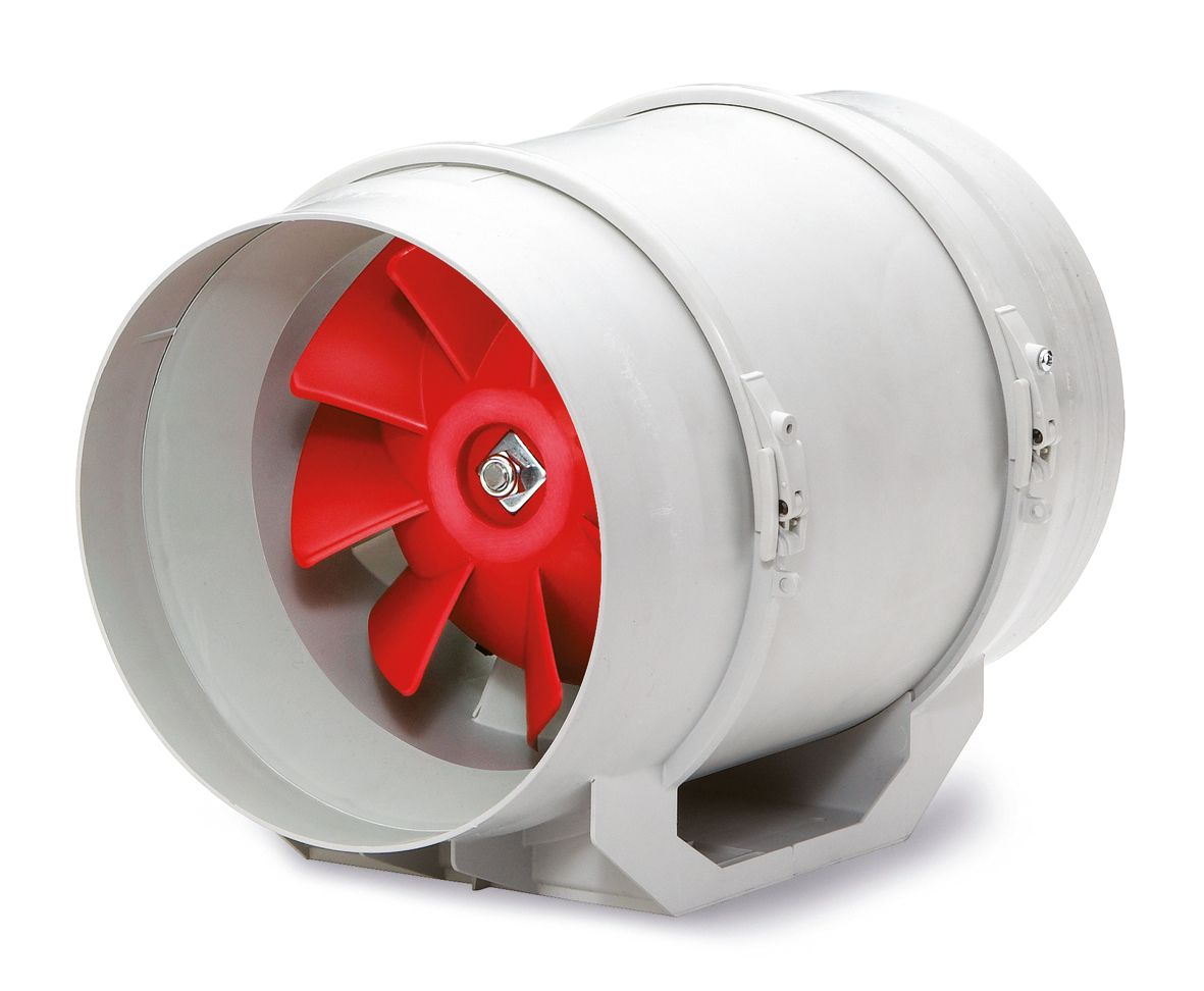 Rohrventilator Ø125mm 230V 360cbm/h Kst 0,039W 60°C
