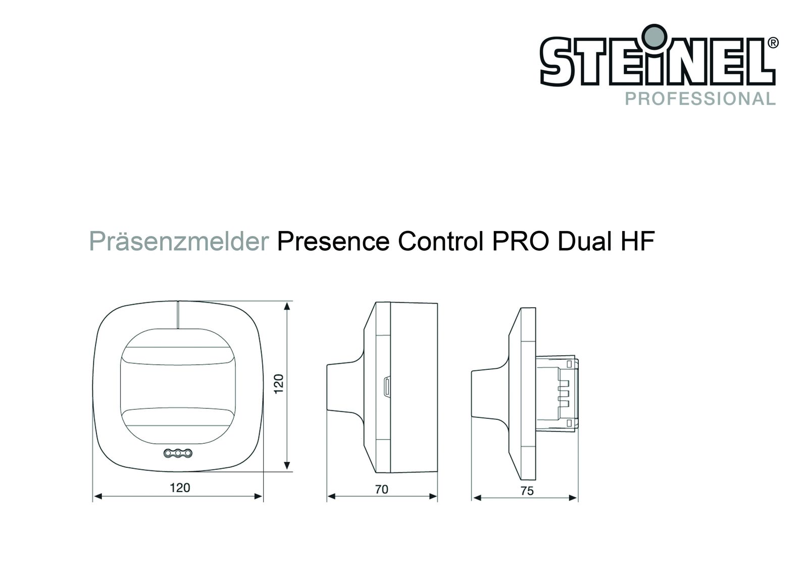 Präsenzmelder-Bus AP ws 360° 2,8m Unterkriechschutz Reichweite: 10m