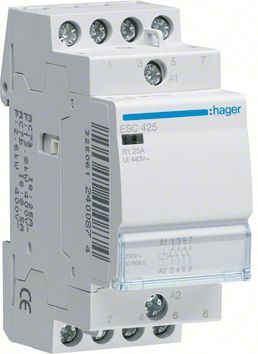 Installationsschütz 40A 230V/AC 400V/UC 4Ö 4000W/AGL 1900VA/LL 3TE