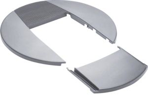 Rosette Kst unbeh sw RAL9011 hfr Halogenfreiunbehandelt