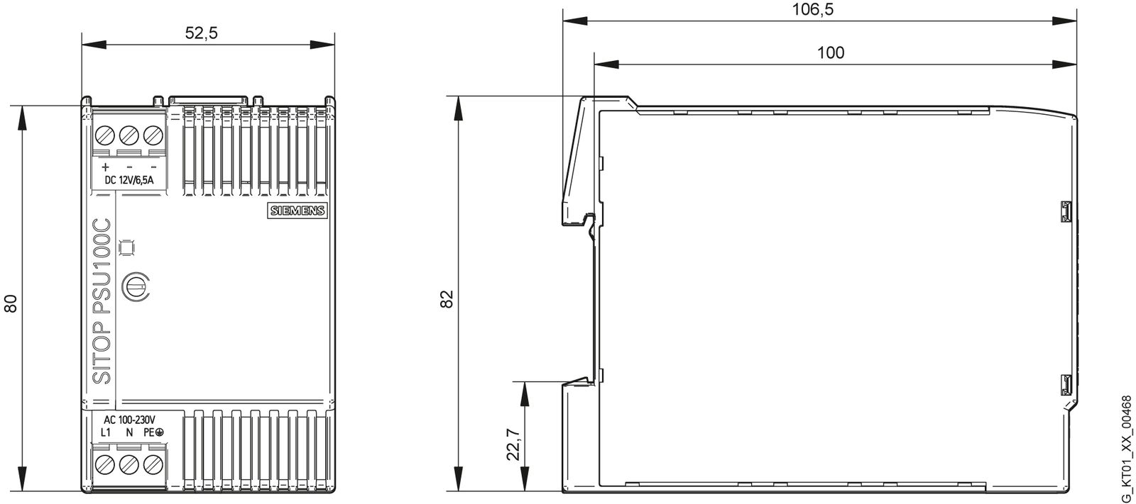 Gleichstromversorgung REG SITOP 6,5A 10,5-12,9V 78W f.Reiheneinb 120-230VAC
