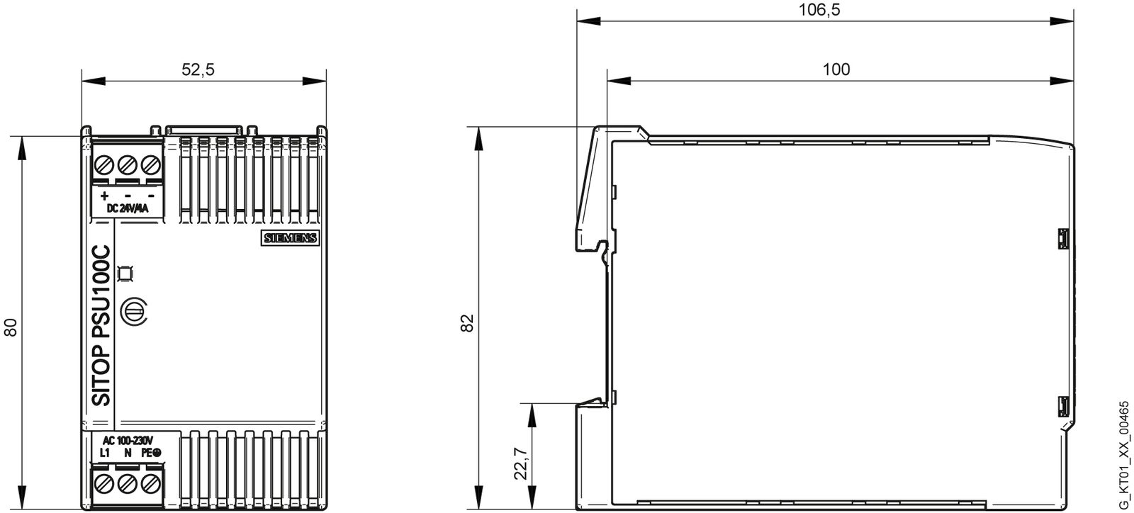 Gleichstromversorgung REG SITOP 4A IP20 22,2-26,4V 96W f.Reiheneinb 120-230VAC