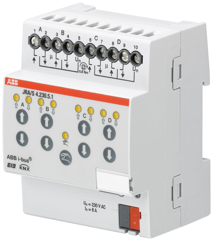 Jalousieaktor KNX REG 8f 8Eing Handbedien Vor Ort-/Handbedienung