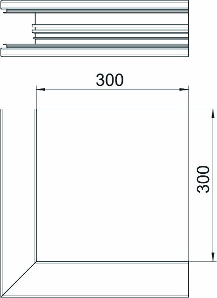 Außeneck GEB-K 70x70mm UT 90° Alu natur hfr anod/elox