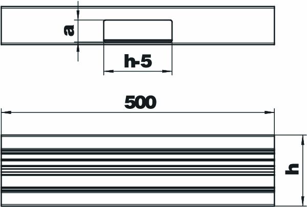 T-Stück GEB-K 70x130mm UT Alu alu anod/elox