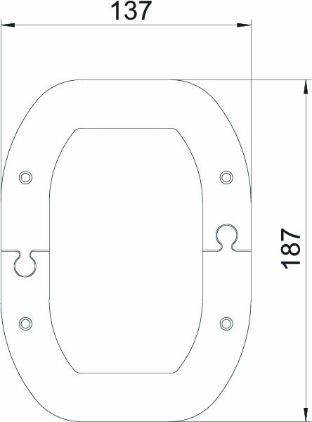 Rosette ST unbeh rws RAL9010 hfr Halogenfreiunbehandelt