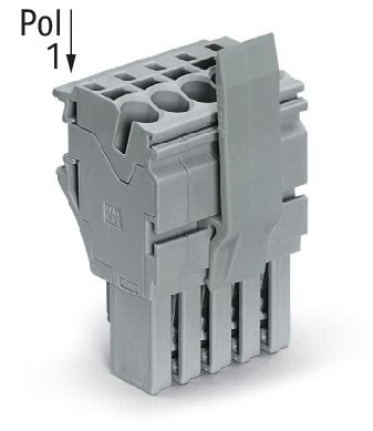 Verbindungsklemme 7p gr Serie 2022 24A 0,25-4qmm Thermopl 36,4mm Federzugans