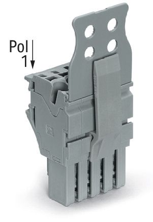 Verbindungsklemme 12p gr Serie 2022 24A 0,25-4qmm Thermopl 62,4mm Federzugans