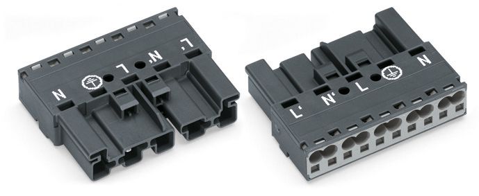 Steckverbinder Gebäude 5p Serie 770 25A Federzug 400V 4qmm 3 N PE 1