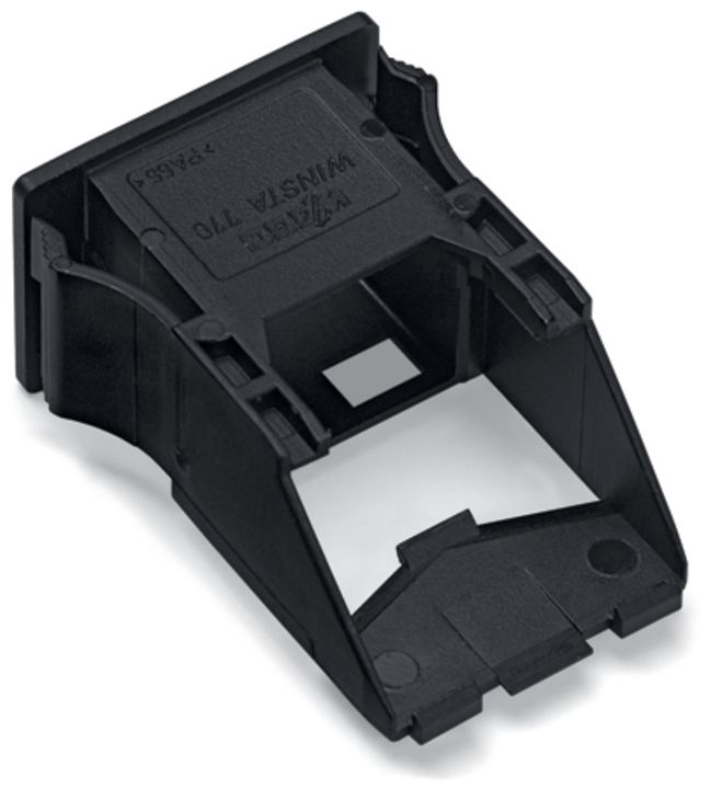 Rahmen Snap-In sw 2p Stecker/Buchse