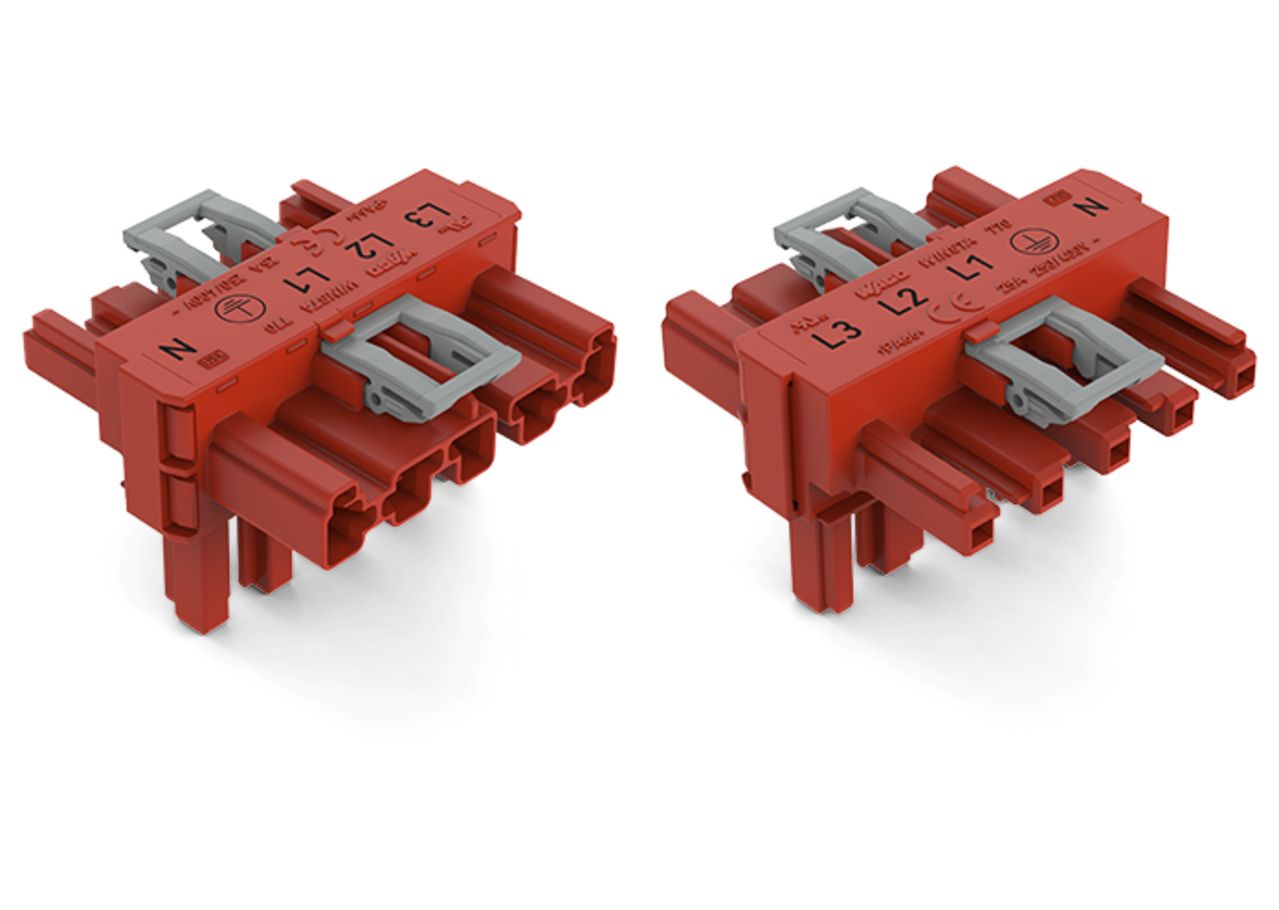 T-Verteiler PA Serie 770 5Eing 5p 10Ausg Polyamid (PA) 400V 25A IP20 hfr 85°C