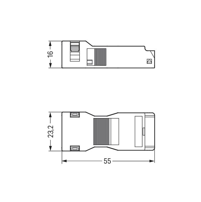 Zugentlastungsgehäuse:4-p Serie 890