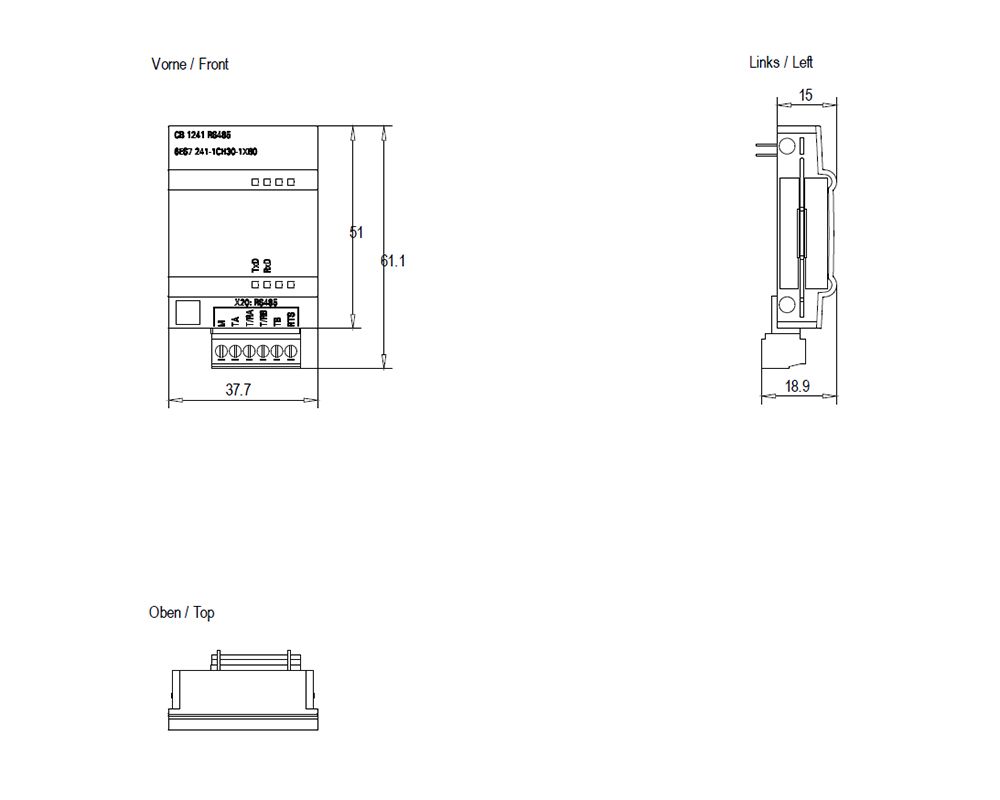 SPS-Kommunikations-Modul 1HW/RS485