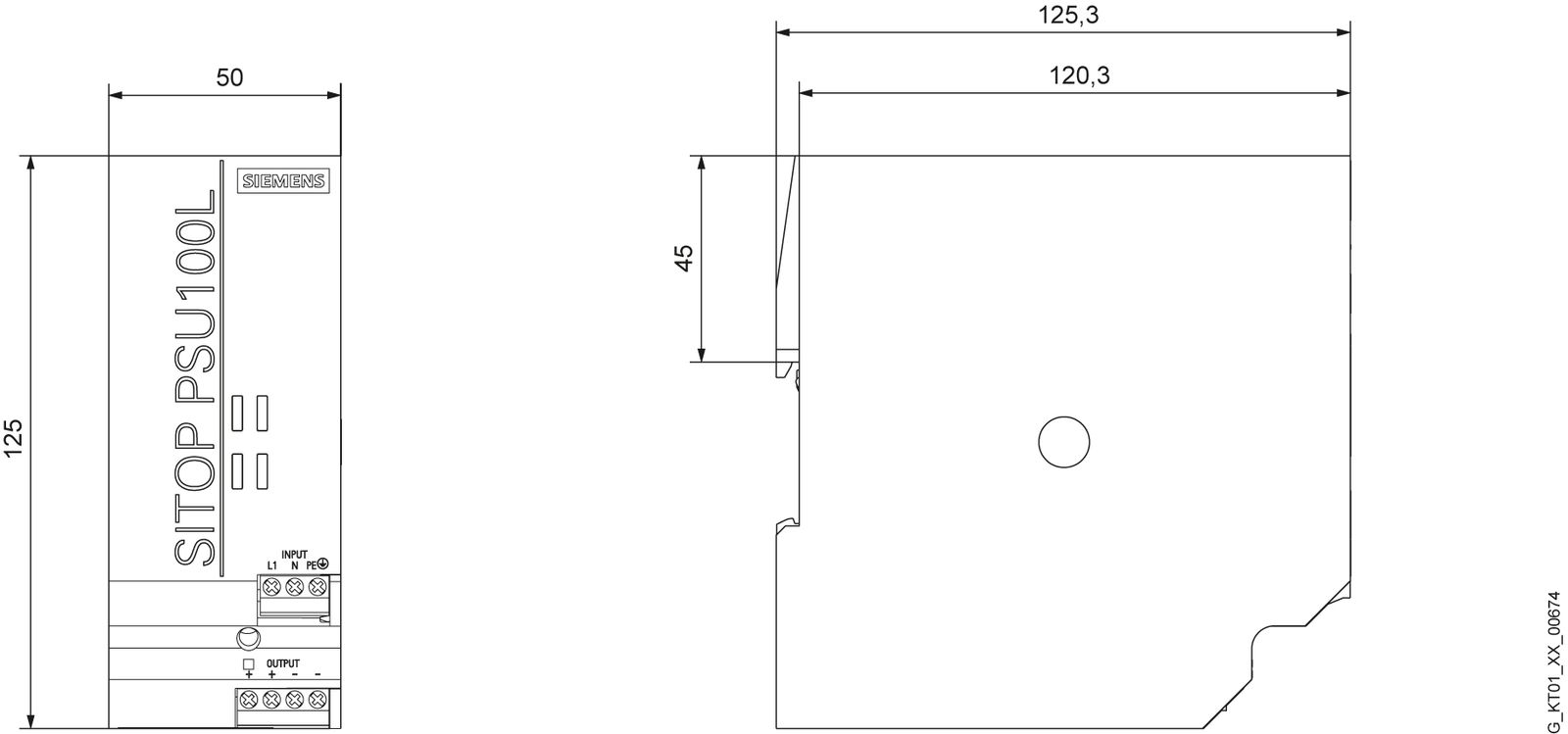 Gleichstromversorgung REG SITOP 24V 120W f.Reiheneinb 120-230VAC 5A Kurzschlussf