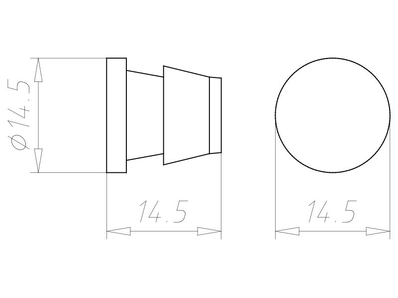 Rohrverschlussstopfen Kst Ø16mm Geeignet für f.flexible Rohre f.starre Rohre sw