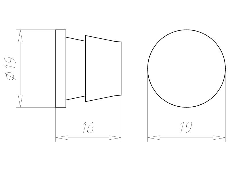 Rohrverschlussstopfen Kst Ø20mm Geeignet für f.flexible Rohre f.starre Rohre sw