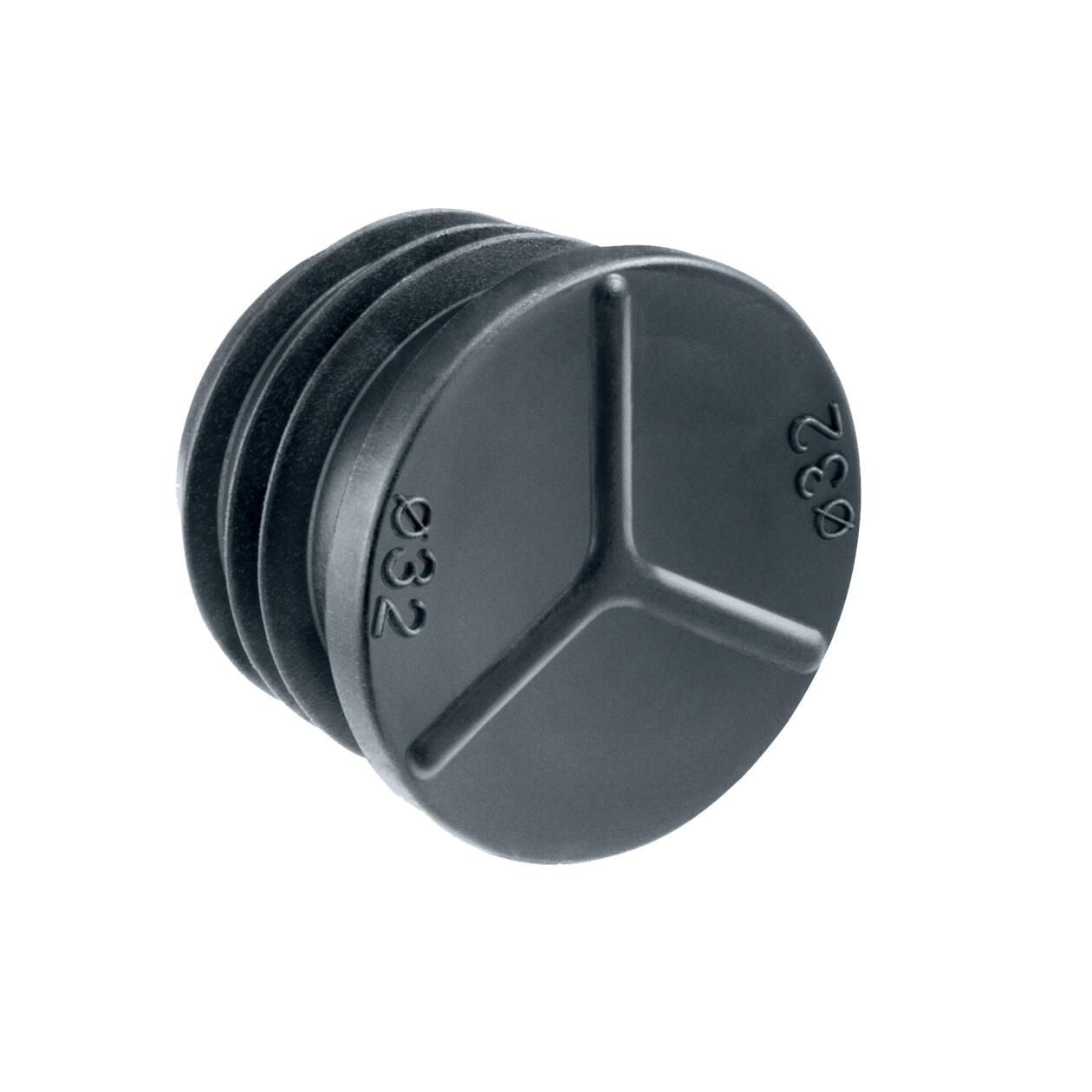 Rohrverschlussstopfen Kst Ø32mm Geeignet für f.flexible Rohre f.starre Rohre sw