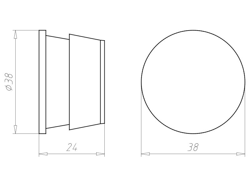 Rohrverschlussstopfen Kst Ø40mm Geeignet für f.flexible Rohre f.starre Rohre sw