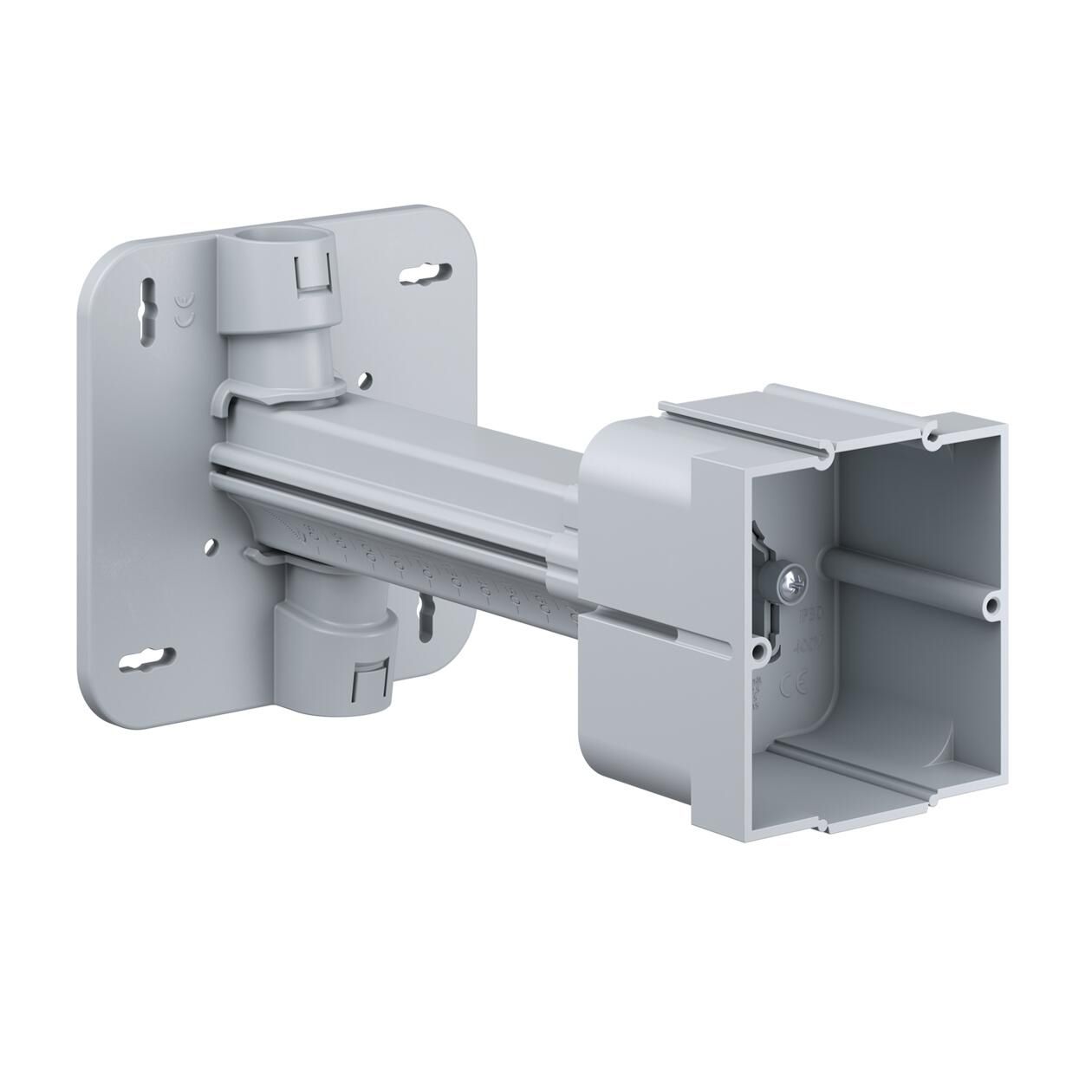 Teleskop-Gerätedose 68x70x50mm Kst T+80-200mm rechteck