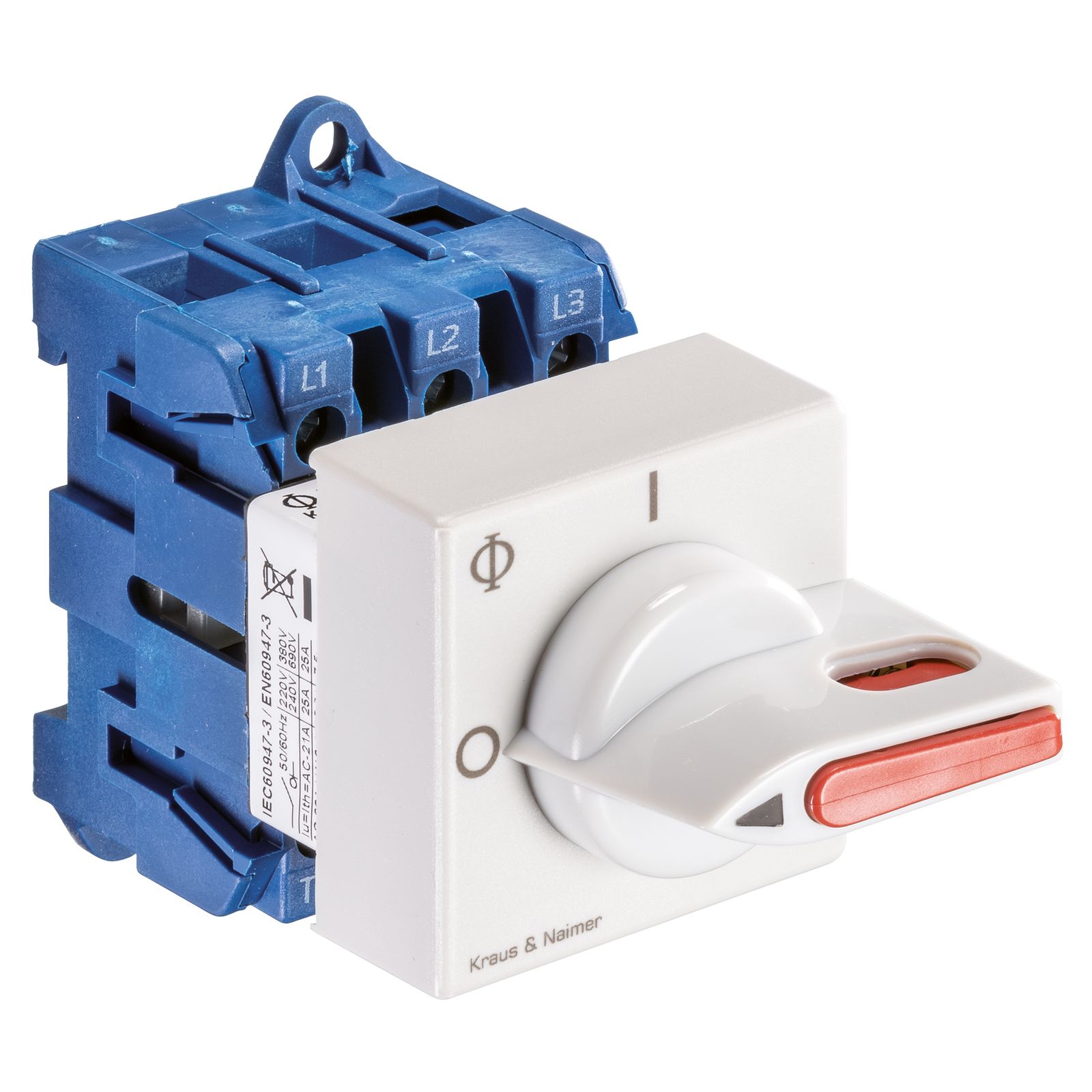 Hauptschalter 25A 3p IP20 Festeinbau NOT-AUS 7,5kW/AC