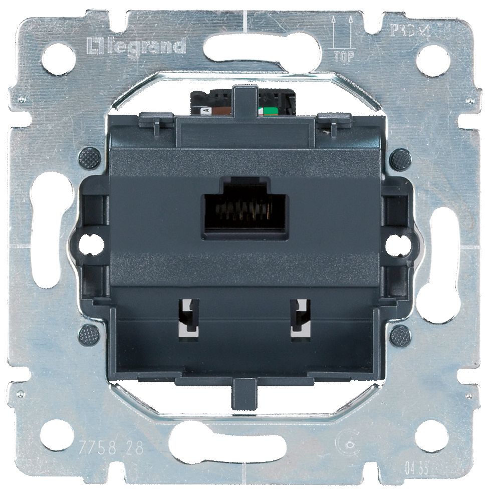 Einsatz RJ45 STP 1-Fach K Anschlussdose Cat6 AP-Mont 1xRJ45 8(8) Kanaleinb ger