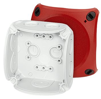 Abzweigdose IP44 2,5qmm 93x93x62mm gr Kst Wand/Decke hfr