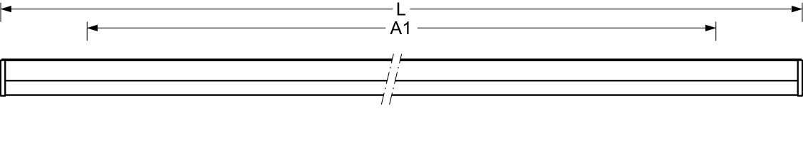 LED-Möbelleuchte 9W 3000K 1041lm alu Konv IP44 600x47x82mm