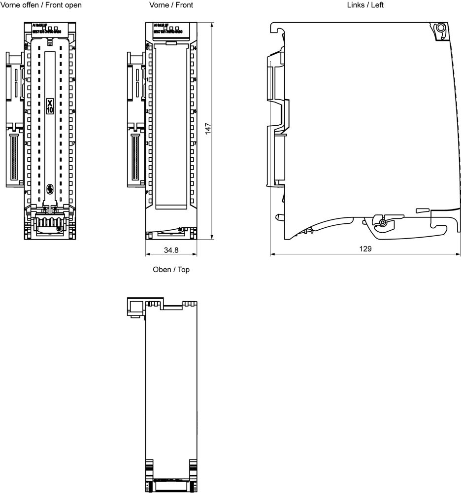 SPS-Analoges E/A-Modul 8Eing Eing.Strom Spannung