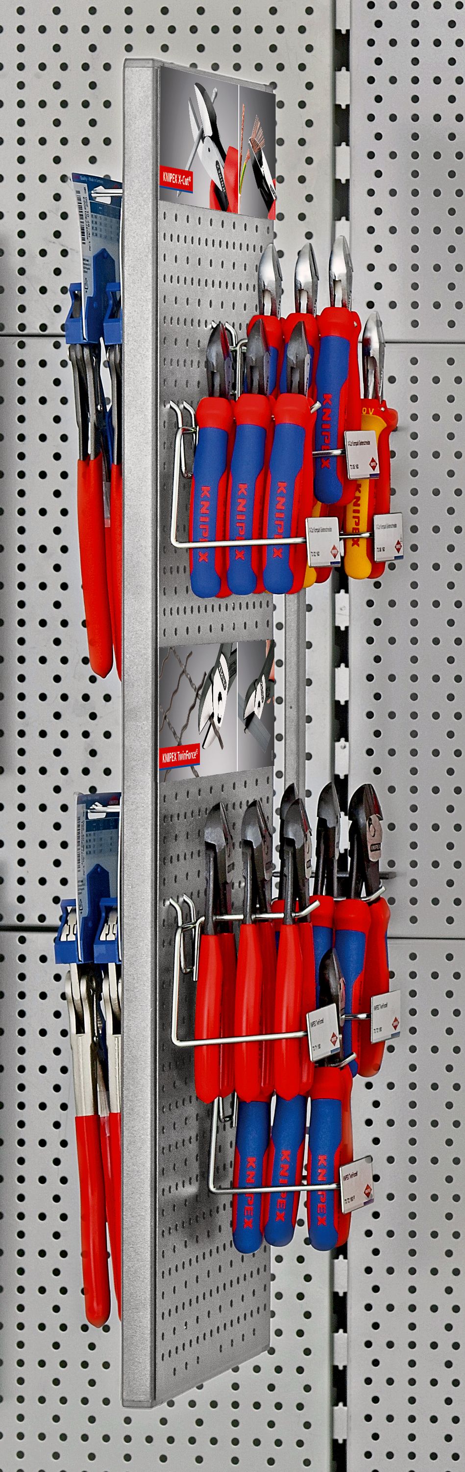 Lochplattenwand Regalstopper