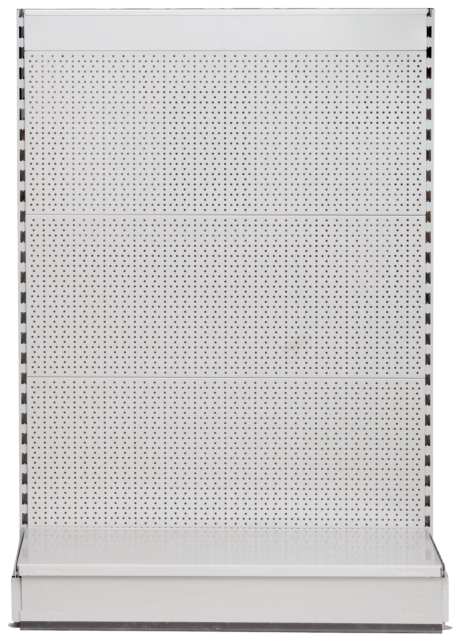 Lochplattenwand Mittelgondel, leer