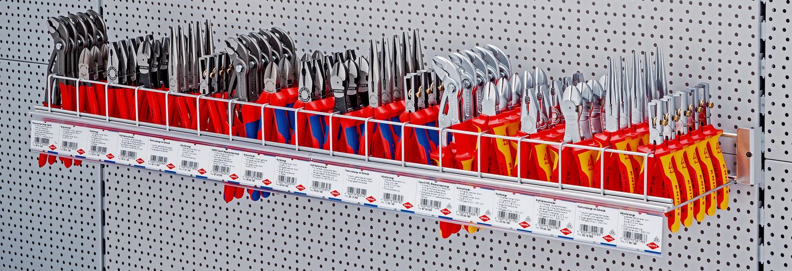 Lochplattenwand Display f.18x6 Zangen