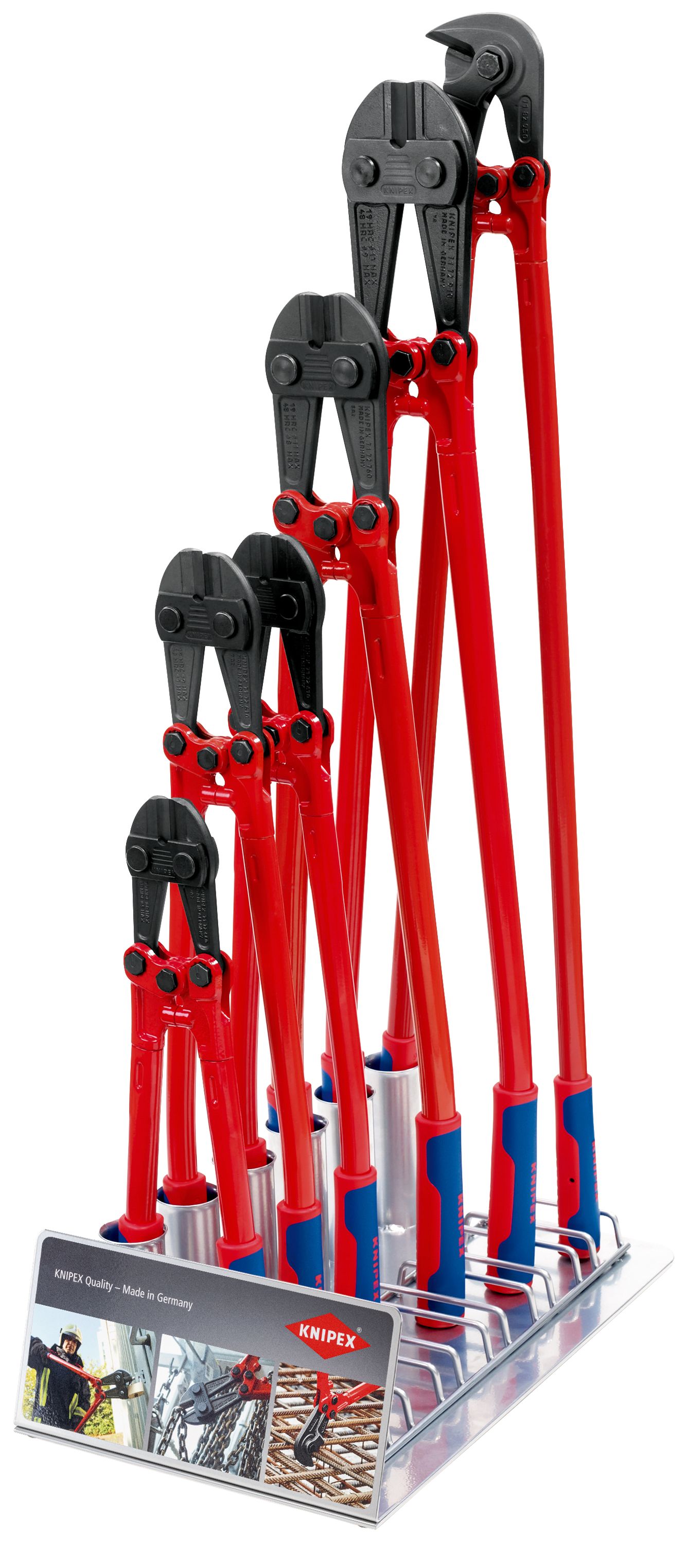 Lochplattenwand Display f.Bolzenschneide