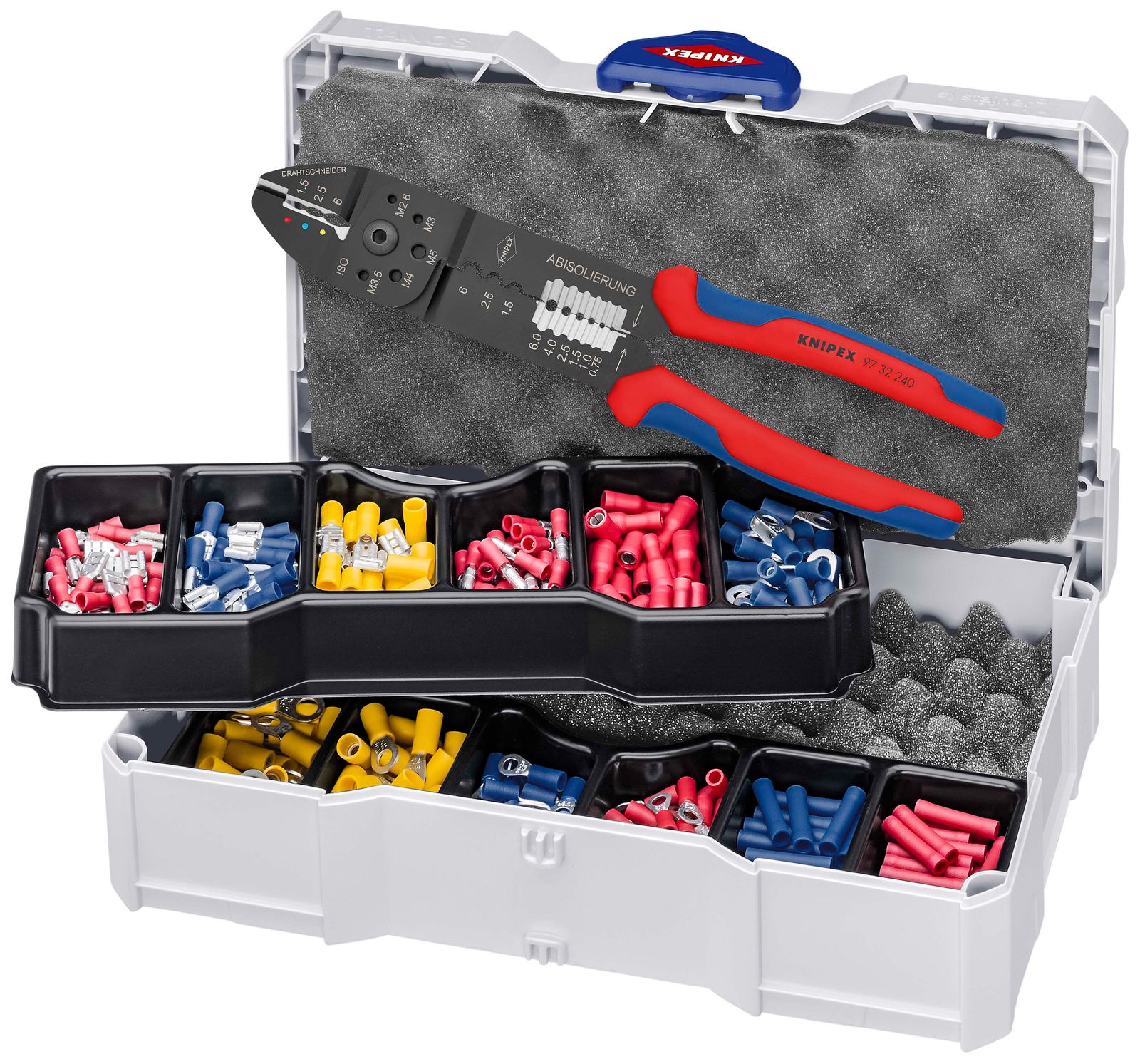 Sortimentskasten m.Werkz Iso.Aderendh Isolierte Aderendhülsen