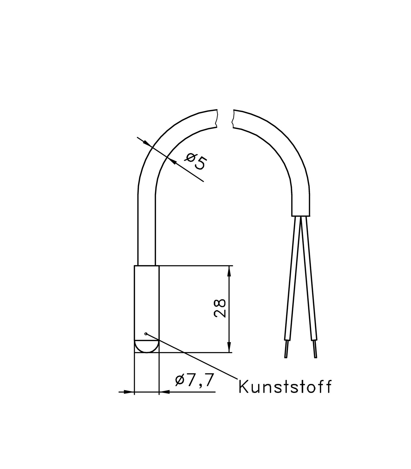 Sensor (HVAC) 28mm 4m -5-70°C